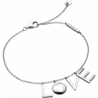 Esprit Damen Armband mit Love Anhänger Amory Zirkonia 22cm Silber ESBR00231118 Esprit Damen Armband mit Love Anhänger Amory Zirkonia 22cm Silber ESBR00231118