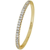 Stardiamand Ring mit Diamanten Reihe 0,075 ct Gr. 54 D6435G-54 Stardiamand Ring mit Diamanten Reihe 0,075 ct Gr. 54 D6435G-54