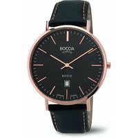 Boccia Herren-Armbanduhr Analog Quarz Leder 3589-05 Boccia Herren-Armbanduhr Analog Quarz Leder 3589-05