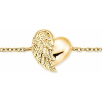 Armband Herzflügel | Silber gold plated | Armband Herzflügel | Silber gold plated |