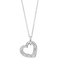 Viventy Damenkette mit Zirkonia Herz Anhänger Silber 784862 Viventy Damenkette mit Zirkonia Herz Anhänger Silber 784862