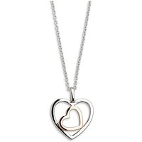 Xenox Damen Halsketten mit Herzen Bicolor Anhänger Silber XS2774R Xenox Damen Halsketten mit Herzen Bicolor Anhänger Silber XS2774R