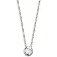 Xenox Halskette mit Zirkonia Anhänger Zargenfassung 45cm Silber XS7281 Xenox Halskette mit Zirkonia Anhänger Zargenfassung 45cm Silber XS7281