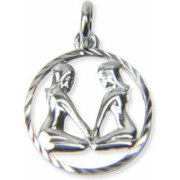 Unisex Anhänger Sternzeichen Zwilling ⌀15mm Silber 28.1232.R Unisex Anhänger Sternzeichen Zwilling ⌀15mm Silber 28.1232.R