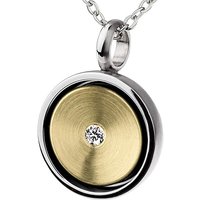 Ernstes Design Anhänger AN850 Edelstahl Gelbgold 585 Brillant 0,02 ct. Diamant Ernstes Design Anhänger AN850 Edelstahl Gelbgold 585 Brillant 0,02 ct. Diamant