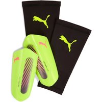 Puma Ultra Light Sleeve Schienbeinschoner - gelb/schwarz/pink - L