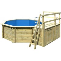 Achteck POOL 400 x 400 m 38 mm Modell 1 Terrasse C ohne Achteck POOL 400 x 400 m 38 mm Modell 1 Terrasse C ohne