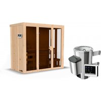 Demmelhuber Sauna IRAVA 2 216 x 122 m 36 kW Ofen ext Steuerung