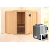 Demmelhuber 17% Rabatt auf Sauna JARIN 196x196 cm mit BioKombiofen und Glastür