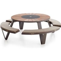Extremis Pantagruel Picnic Outdoor Extremis Holz: Hellwood Metall : schwarz pulverbeschichtet