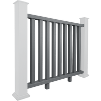 Grey Composite Balustrade Railing - Ash 1.2m