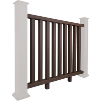 Brown Composite Balustrade Railing - Mocha 1.2m