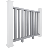 Light Grey Composite Balustrade Railing - Stone 1.2m