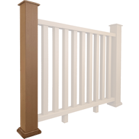 Teak Composite Balustrade Post - Amber
