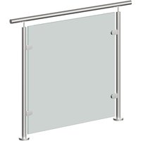 Glass Balustrade for Decking, Stairs and Balconies - 1030 x 1030mm