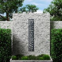 Composite Trellis Garden Screen - Areca Anthracite 1800 x 300