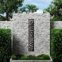 Composite Trellis Garden Screen - Areca Black 1800 x 300