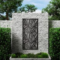 Composite Trellis Garden Screen - Botanic Black 1800 x 900