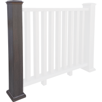 Composite Balustrade Post - Walnut