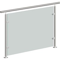 Glass Balustrade for Decking, Stairs and Balconies - 1030 x 1430mm