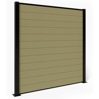 Composite Fence Panels - Savanna with Aluminium Posts 2.4m