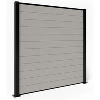 Composite Fence Panels - Stone with Aluminium Posts 0.9m