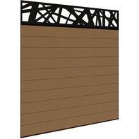 Composite Fence Panels - Amber Without Posts 0.6m