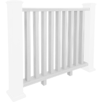 Composite Balustrade Railing - White Onyx 1.2m