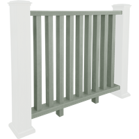 Composite Balustrade Railing - Sage Green 1.2m