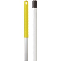 Exel Alloy Colour Coded Mop Handle. Push Fitting 137cm Yellow