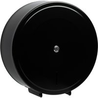 C21 Mini Jumbo Metal Lockable 10" Toilet Roll Dispenser Black