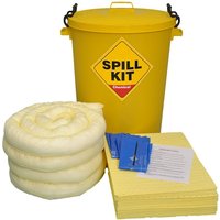 Fentex 90 Litre Chemical Spill Kit in Round Yellow Drum
