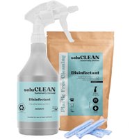 SoluCLEAN Disinfectant Starter Pack Sachets & Printed Bottle4Life | Eco-Friendly Cleaning