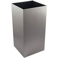 Synergise 50 Litre Open Top Wastebin in Brushed Steel