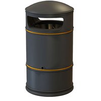 Traditional Round Hooded 100 Litre Litter Bin