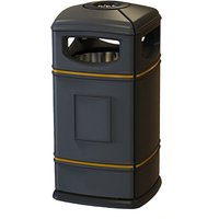 Traditional Square Hood 110L Litter Bin