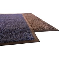 Washable Recycled Entrance Dust Mat Nylon Finished In Blue