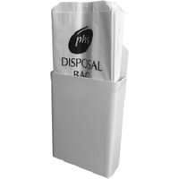 White Steel Paper Hygiene Bag Dispensers | Pack of 2