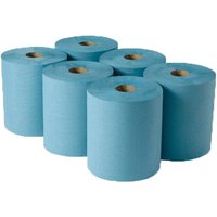 PHS Autocut Blue Hand Towel Roll 1 Ply Refill (Case of 6)