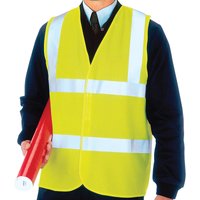 Keep Safe Lightweight Yellow Hi-Vi Waistcoat | Medium