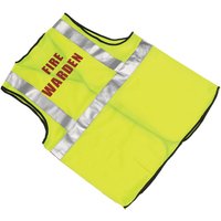 Fire Warden Hi-Vis Yellow Waistcoat (XXLarge/XXXLarge)