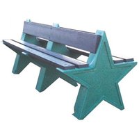 Six Person Double Sided Star Bench Seat - All Colours