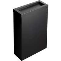 Matte Black Opal Steel 50 Litre Waste Bin - Flap Lid