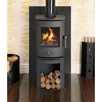 Newbourne 35FS Direct Air Wood Burning  Ecodesign Stove With 400mm Log Store