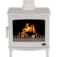 Carron 5Kw Cream Enamel Wood Burning Ecodesign Stove