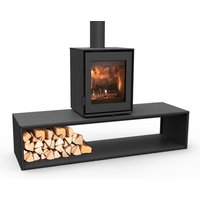 Dik Geurts Modivar 5 4.9kW Wood Burning Ecodesign Stove on Plateau Bench