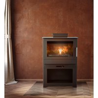 Heta Inspire 55HK 6.3kW Wood Burning / Multifuel Logstore Stove with Cookplate Top