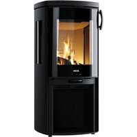 Heta Moderna V 6kW Wood Burning Ecodesign Stove with Side Windows and Glass Door