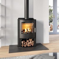 Mendip Churchill 5 Dual Control Wood Burning / Multifuel Ecodesign Convection Logstore Stove