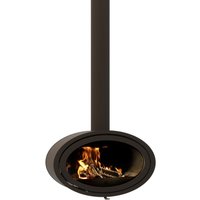 Dik Geurts Oval Front 7.9kW Wood Burning Ecodesign Wall Mounted Stove